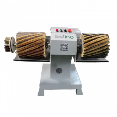 Manual Double Head Brush Roller Sanding Machine For Curved Wood